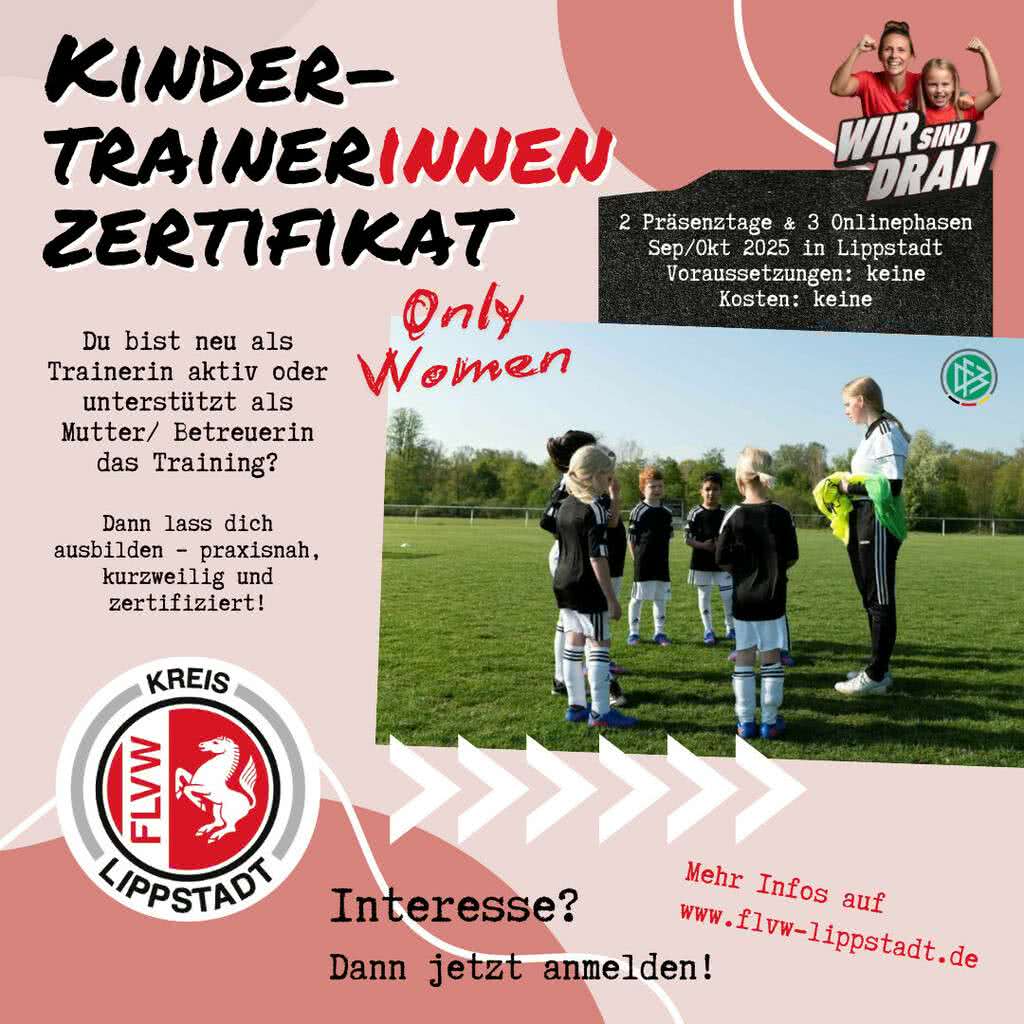 Kindertrainer-Zertifikat "Only Women" - Kreis Lippstadt bietet Qualifizierung an